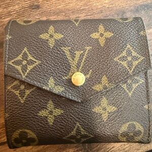 Louis Vuitton Monogram Wallet in Brown and Gold